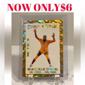 SHAQUILLE O'NEAL 1992 Rookie RC NBA Basketball Promo Card /25000